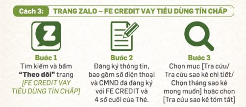 sao kê qua zalo