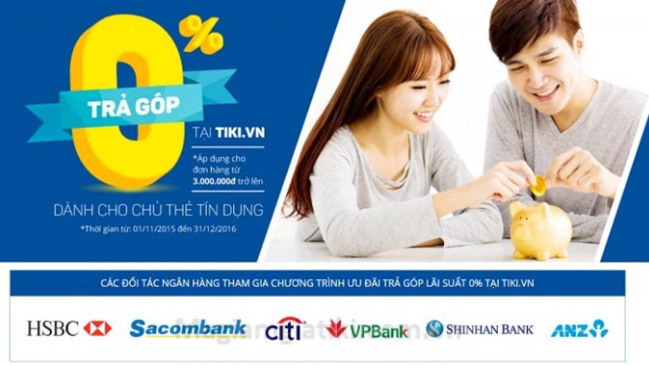 Mua trả góp trên tiki