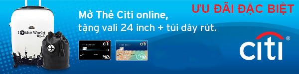 Ưu đãi thẻ tín dụng citibank