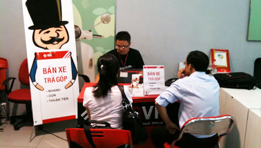 Vay mua xe máy